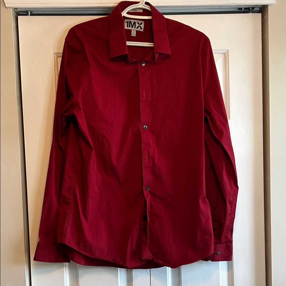 Express 1MX Bold Red Shirt - Fitted